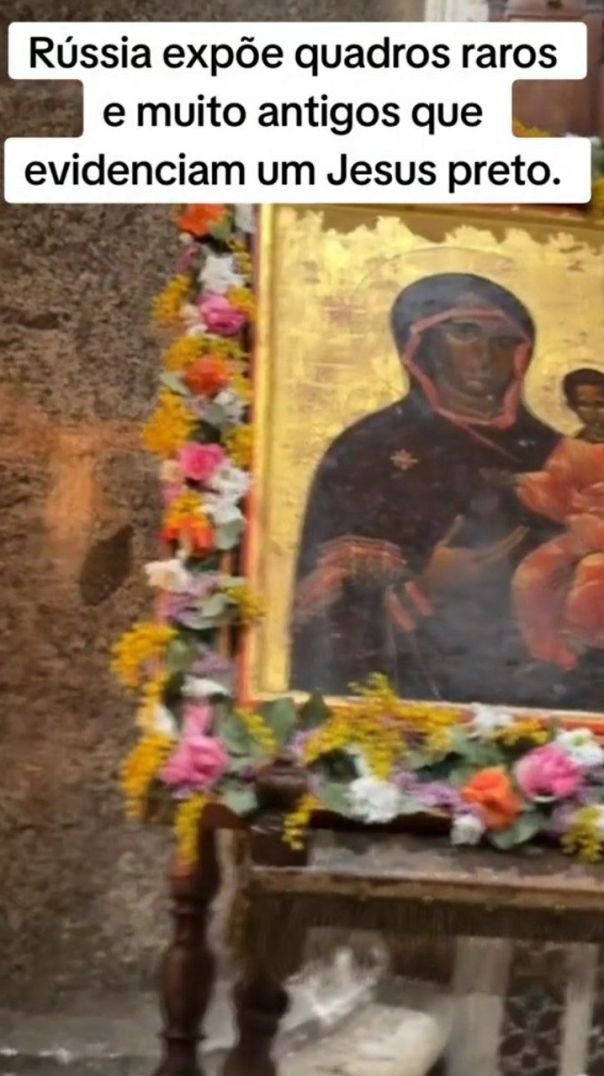 Putin mostra que Christus para os Russos é negro e não branco!